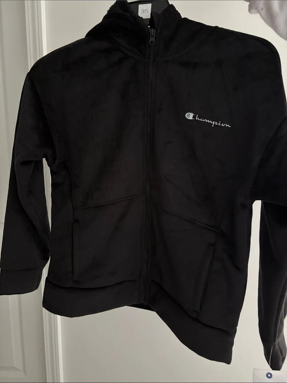 Champion Kids Black Full-Zip Hoodie Jacket